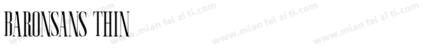 BaronSans Thin字体转换